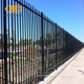 Decorative steel picket metal fence panels